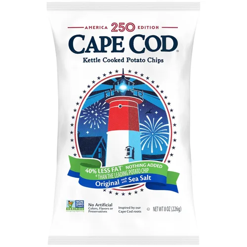 Vista 7 de Cape Cod Papas fritas, chips originales menos grasos, bolsas de aperitivos de 1 oz, 10