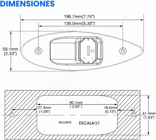 Vista 7 de Luces LED de navegación para barco de 12 V, tipo lágrima, para proa, impermeables, con carcasa de acero inoxidable, para barco, yate, señalización