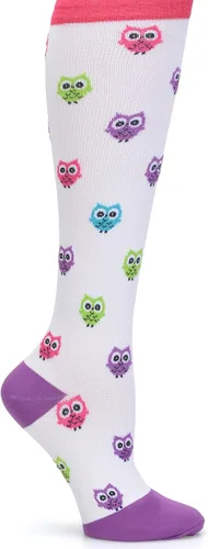 Vista 21 de Nurse Mates Calcetines de pantorrilla para mujer Compresión de 12-14 mmHg Soporte y comodidad superiores 1 par Tinte espacial Aqua Breeze