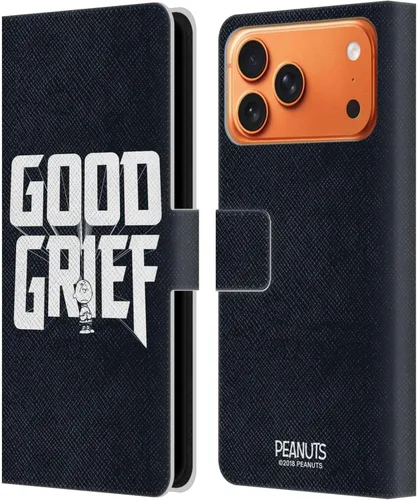 Vista 77 de Head Case Designs Funda de piel con licencia oficial de Peanuts Charlie Brown Good Grief Rock Tees compatible con Apple iPhone 11 Charlie Brown Buen
