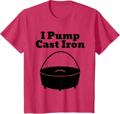 Vista 43 de I Pump - Camiseta de hierro fundido para cocinar al horno holandés