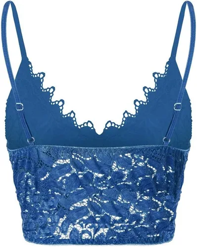 Vista 5 de Camiseta sexy para mujer, con ribete de encaje de verano festoneado, escote transparente, para fiesta nocturna de noche, club, ajustado, cuello