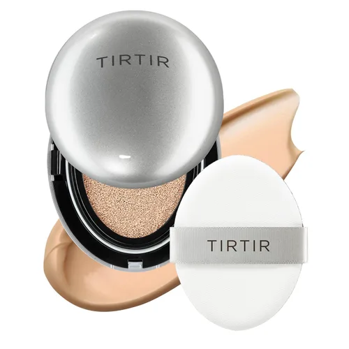 Vista 40 de [*Tamaño mini*] TIRTIR Aura Glow Silver Cushion Base de cojín coreana, (#13N Fair Ivory, 0.15 onzas líquidas)
