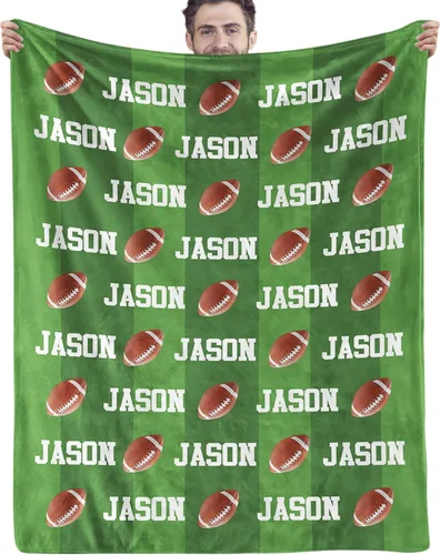 Vista 7 de Mantas de Béisbol Personalizadas con Nombre y Números, Mantas de Franela Personalizadas para Juegos de Equipo de Béisbol, Regalos para Niños Amantes