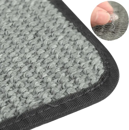 Vista 8 de Almohadilla rascador de sisal natural para gatos, protector de muebles de esquina para sofá, alfombrilla protectora para alfombras y sofás, muebles