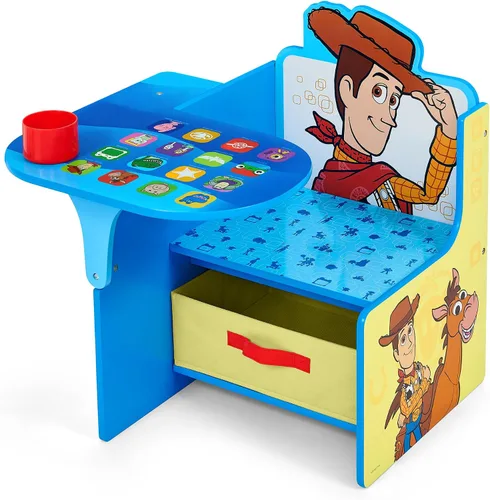 Vista 9 de Delta Children Escritorio con silla con compartimento de almacenamiento Azul