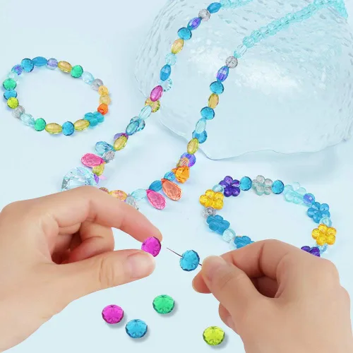 Vista 5 de YGDZ Cordón elástico para pulseras y joyas, cuerda elástica para cuentas, 1 rollo de 328.1 ft (0.031 in)
