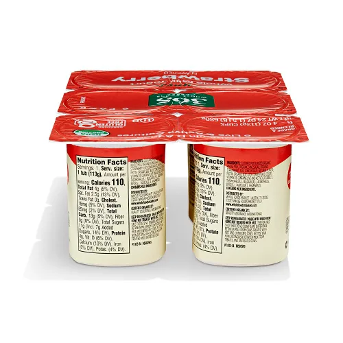 Vista 2 de 365 by Whole Foods Market, Yogurt Strawberry 6Pk Organic, 24 oz