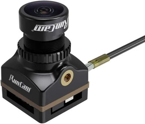 Vista 3 de RunCam Split 4 V3 4K FPV Cámara con FOV 140° baja latencia, DC 5-20V Nano HD Grabación 16:9/4:3 NTSC/PAL Versión conmutable para FPV Drone, Negro