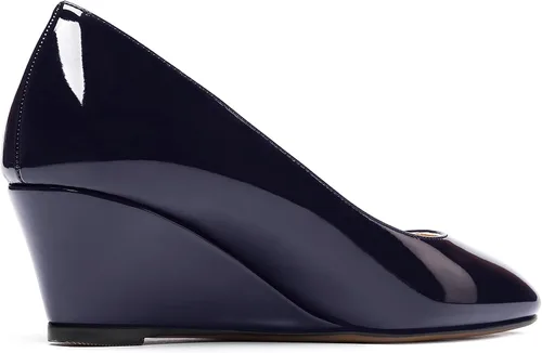 Vista 5 de WAYDERNS Zapatos de tacón bajo con punta cuadrada de charol para mujer, 2 pulgadas