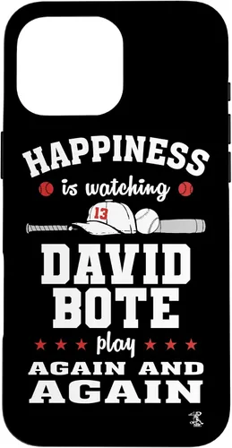 Vista 19 de iPhone 16 David Bote Happiness is Watching Gameday Case