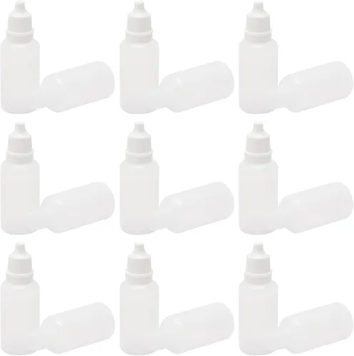 Vista 10 de Othmro 20 botellas cuentagotas de plástico de polietileno de 0.5 onzas, botellas de gotero de líquido de ojo exprimible de 0.5 onzas, botellas