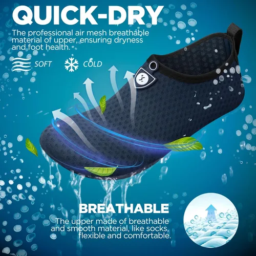 Vista 2 de SIMARI - Zapatos de agua para mujer y hombre, para natación, playa, agua, secado rápido, para yoga, surf, exteriores, SWS001