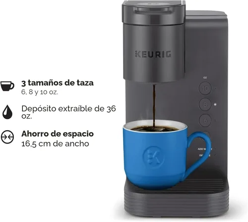 Vista 2 de Keurig K-Express Essentials - Cafetera K-Cup de una sola porción gris mate
