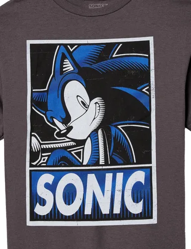 Vista 4 de Sega Boys Hedgehog Short Sleeve Tee-Sonic, Tails, Knuckles