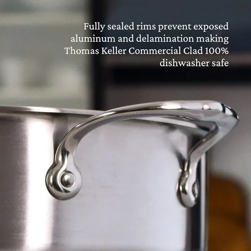 Vista 7 de Thomas Keller Insignia by Hestan - Olla de acero inoxidable, compatible con placa de inducción, 8 cuartos de galón