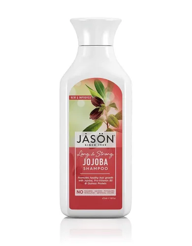 Vista 2 de Jason Paquete de champú y acondicionador largo y fuerte de Jojoba con aceite de semilla de jojoba, aloe vera, vitamina B5 y proteína de trigo, 16