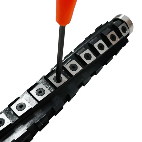 Vista 4 de FOXBC Cabezal de corte helicoidal en espiral de 13 pulgadas para cepilladora DeWalt DW735 DW735X