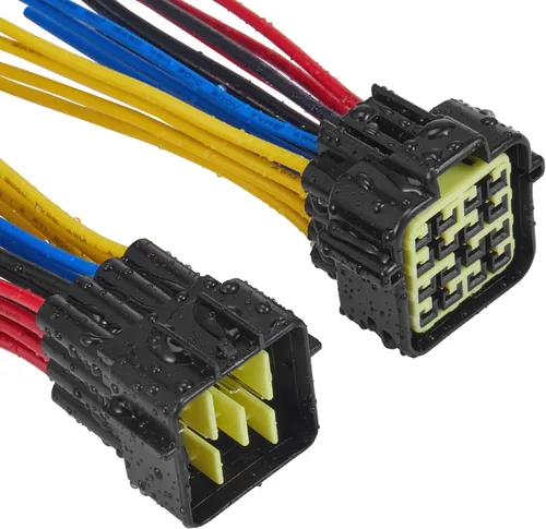 Vista 5 de Conector de cable eléctrico de 2 pines, enchufe impermeable macho hembra de 16 AWG, enchufe de desconexión rápida, adecuado para automóvil, camión
