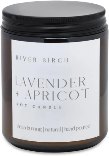 Vista 71 de River Birch Candles - Vela perfumada de almendra y miel Velas en tarro de ámbar de soja de primera calidad, totalmente naturales, no tóxicas, 8.5