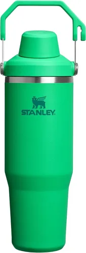Vista 9 de Stanley IceFlow 2.0 - Vaso de flujo rápido con asa, 30 onzas, tapa de boquilla angular con rosca, botella de agua a prueba de fugas, acero Frost