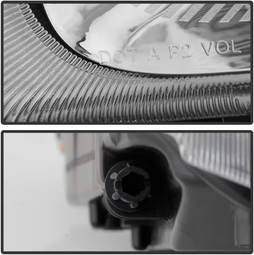 Vista 6 de ACANII - Para [modelo halógeno] 2008-2017 Freightliner Cascadia Chrome Housing Faros Faros Conjunto Conjunto Izquierdo+Derecho