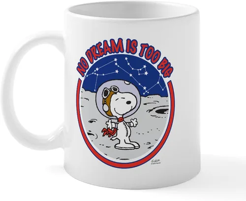 Vista 32 de CafePress Crabby Snoopy - Taza de café de cerámica (11 oz)