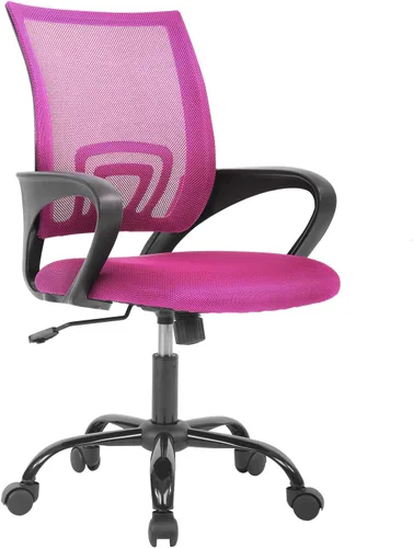 Vista 11 de Dopinmin Silla de oficina en casa, silla de escritorio ergonómica Silla de Sillas de escritorio giratorias ejecutivas con reposabrazos, soporte Negro