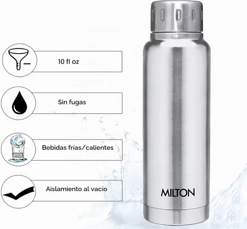 Vista 7 de Milton Frasco aislado de 10 onzas, botella de agua de acero inoxidable a Plateado