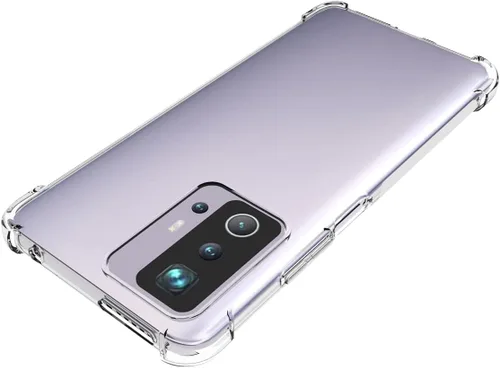 Vista 5 de USTIYA Funda para Mi 11T/Xiaomi 11T Pro Clear Crystal Soft TPU Cuatro Esquinas Parachoques Proteger Cámara Cubierta Protectora Caja Transparente