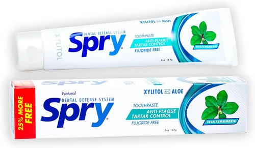 Vista 8 de Spry Pasta dental natural de xilitol de 5 onzas para adultos y niños, sin flúor, suave para blanquear y remineralizar dientes sensibles, refrescar