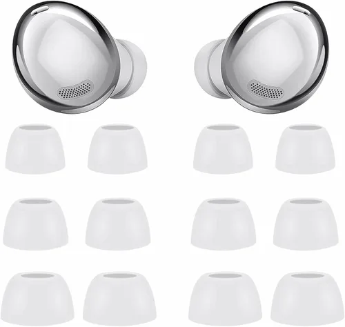 Vista 8 de 6 pares de auriculares de repuesto para Galaxy Buds Pro Eartips, S/M/L de 3 tamaños, goma de silicona flexibles, puntas de ala compatibles con Negro