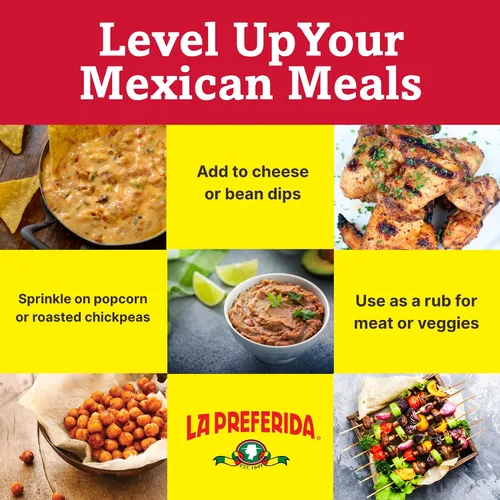 Vista 6 de La Preferida Condimento orgánico para tacos (mezcla de especias mexicanas hecha a mano por el chef) comino, pimentón, ajo – Certificado USDA, sin