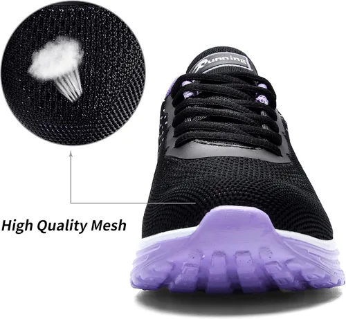 Vista 5 de AUPERF Zapatos de aire para mujer para caminar correr tenis deportes cómodos para gimnasio