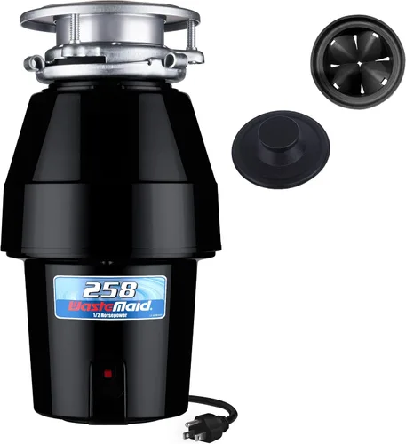 Vista 15 de Waste Maid 10-US-WM-658-3B - Sistema de trituración de residuos de alimentos de acero inoxidable anti-atascos, 1-1/4 HP Premium, Negro