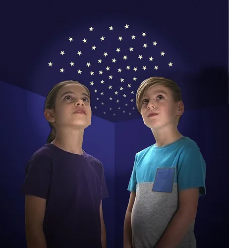 Vista 3 de The Original Glowstars Company The Original Glowstars Starry Night 60 estrellas que brillan en la oscuridad diseñadas para niños a partir de 3 años