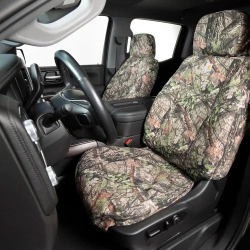 Vista 2 de Covercraft Mossy Oak Camo Carhartt SeatSaver - Fundas de asiento personalizadas para Ford F-150 2009-2014 y F-250/F-350 2011-2016