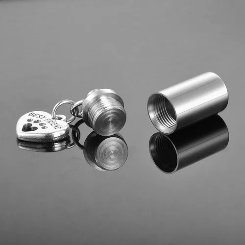 Vista 9 de TTVOVO Collar de urna de cremación para mascotas, para cenizas, recuerdo conmemorativo, soporte para cenizas, medallón de urna para mejor amigo