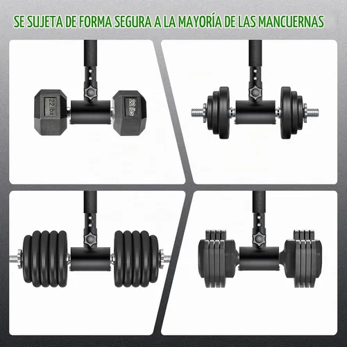 Vista 9 de Kipika Convertidor Ajustable de Mancuerna a Barra - Adaptador de Barra de Curling EZ - Equipo Versátil de Levantamiento de Pesas para Gimnasio