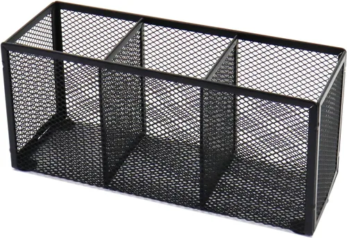 Vista 9 de 2 soportes para lápices de malla negra, pequeño organizador de escritorio de metal para escritorio, artículos de oficina, soporte de almacenamiento