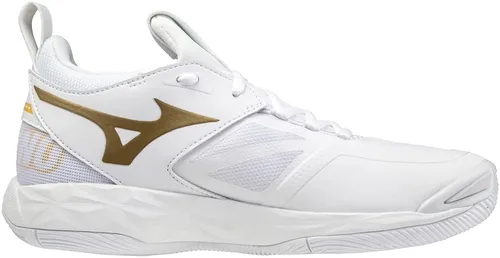 Vista 4 de Mizuno Wave Momentum - Tenis de voleibol para mujer 7 1 2 0750, oro blanco, talla 7.5 de EE. UU