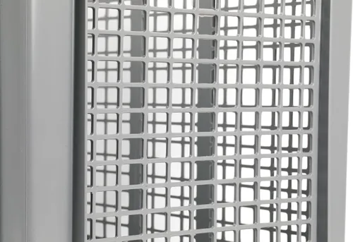 Vista 5 de Hudson Exchange - Contenedor de almacenamiento de malla recto con mango de pared, 24 x 16 x 12 pulgadas, color gris