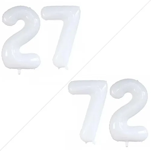 Vista 12 de Goer, conjunto de globos de papel aluminio para decoraciones de cumpleaños, globos de las letras de feliz cumpleaños y de números Oro