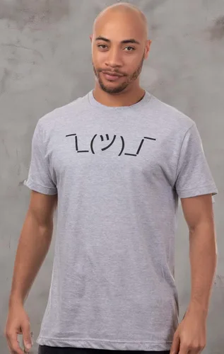 Vista 7 de _ _ Camiseta estampada sarcástica con meme Shruggie para hombres y mujeres