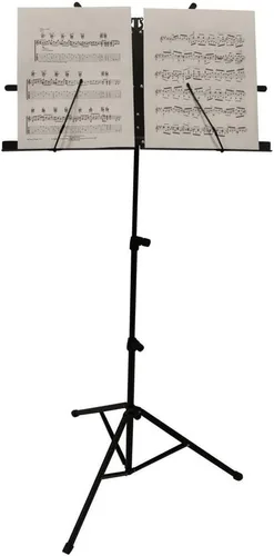 Vista 4 de Tangpan Soporte de música plegable ajustable con bolsa de transporte Color Negro