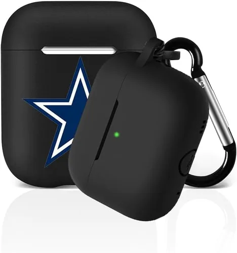 Vista 13 de Funda protectora de silicona para 49ers compatible con AirPods de 1ª/2ª generación, funda de carga, llavero