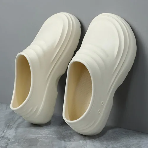 Vista 3 de Zapatos de chef para hombres y mujeres, resistentes al aceite, sandalias de trabajo para enfermera, jardín, baño, sandalias de trabajo, ligeras