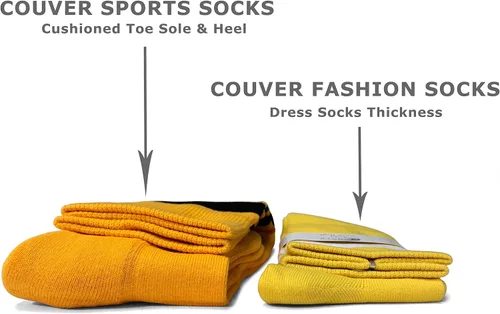 Vista 6 de COUVER Calcetines deportivos de béisbol de sóftbol de algodón acolchados hasta la rodilla, 1 par