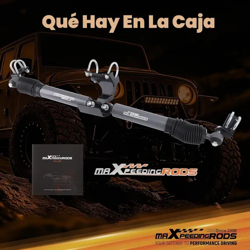 Vista 9 de maXpeedingrods Estabilizador de dirección dual para Jeep Wrangler JK JKU