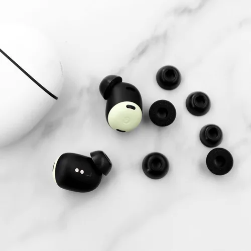 Vista 7 de Puntas de espuma viscoelástica compatibles con Pixel Buds Pro - 6 pares sin dolor de silicona que reducen el ruido y el ajuste cómodo en la funda